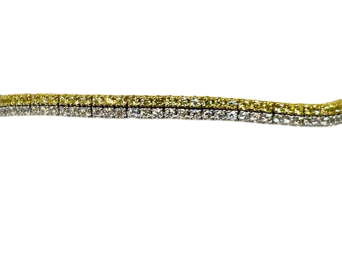 18k Fancy Yellow Diamond Bracelet