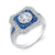18k Sapphire and Diamond Ring - Harby Jewelers
