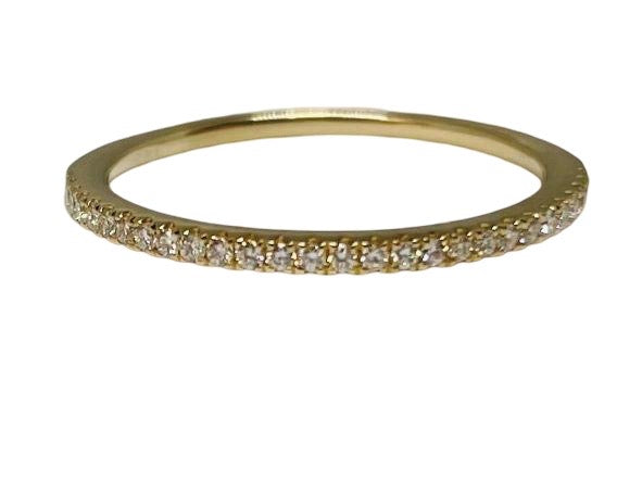 14k Yellow Gold Diamond Wedding Band