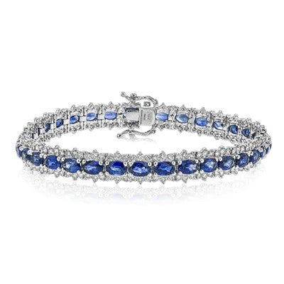 18kt Sapphire and Diamond Bracelet