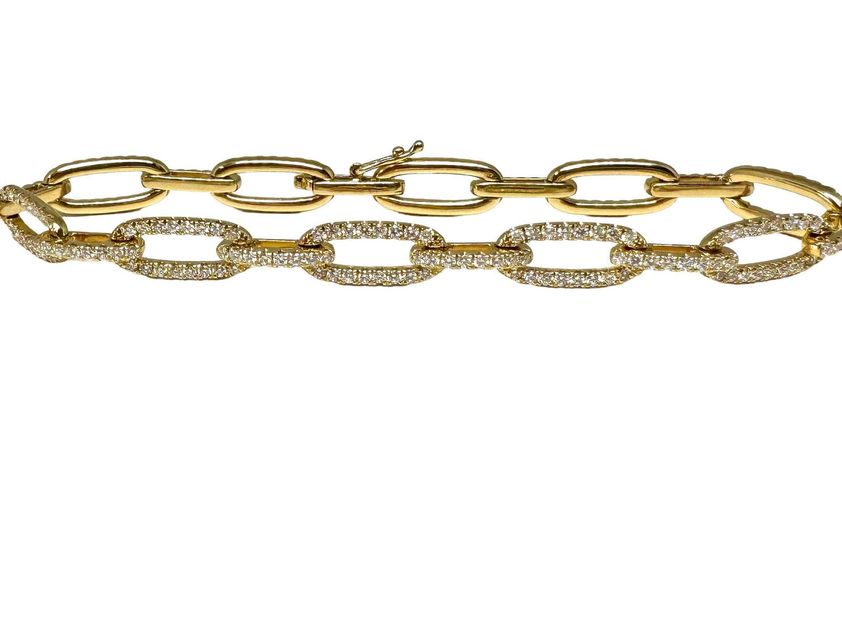 18k 2.11 Carat Diamond Bracelet