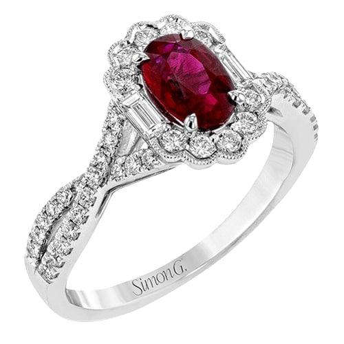 18k Ruby and Diamond Ring