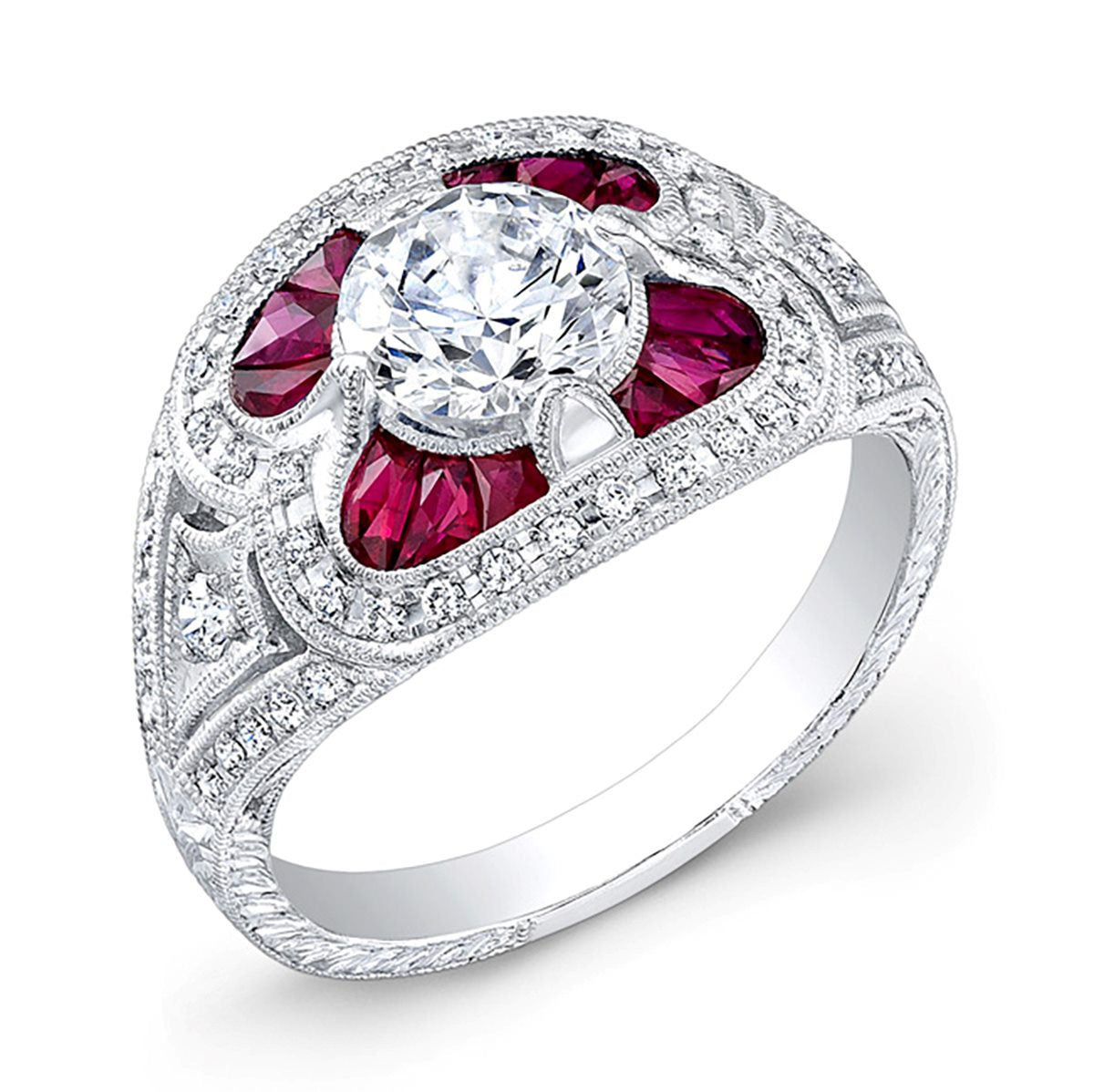 18k Ruby and Diamond Ring