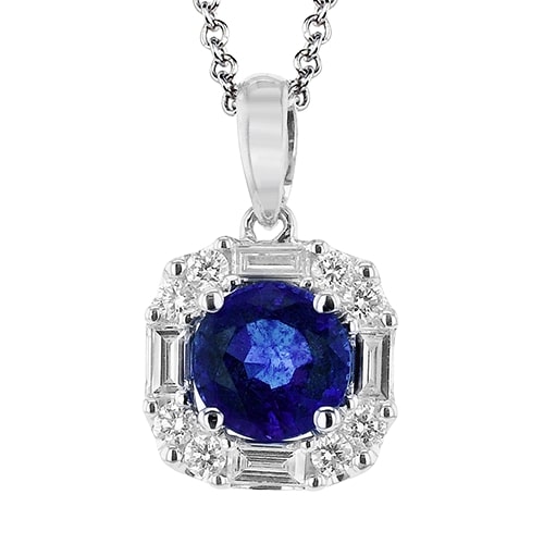 18k Sapphire and Diamond Necklace