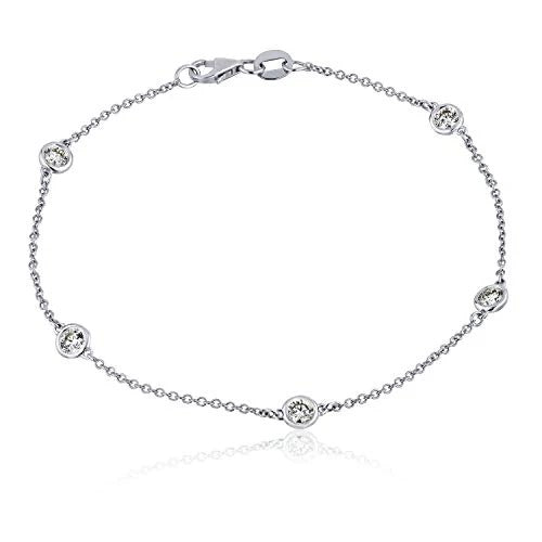 14k Diamonds By The Yard Bracelet