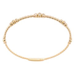Flexible Diamond Bangle Bracelet - .34 Carats - 14k Yellow Gold