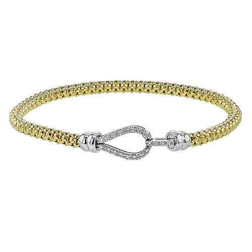Flexible Diamond Bracelet - .25 Carats - 18k Two-Tone Gold