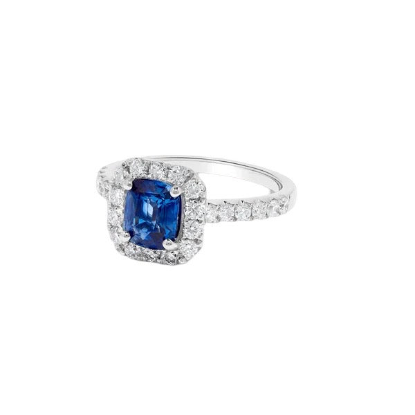 18kt Sapphire and Diamond Ring