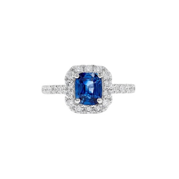 18kt Sapphire and Diamond Ring