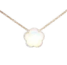 14k Opal and Diamond Pendant