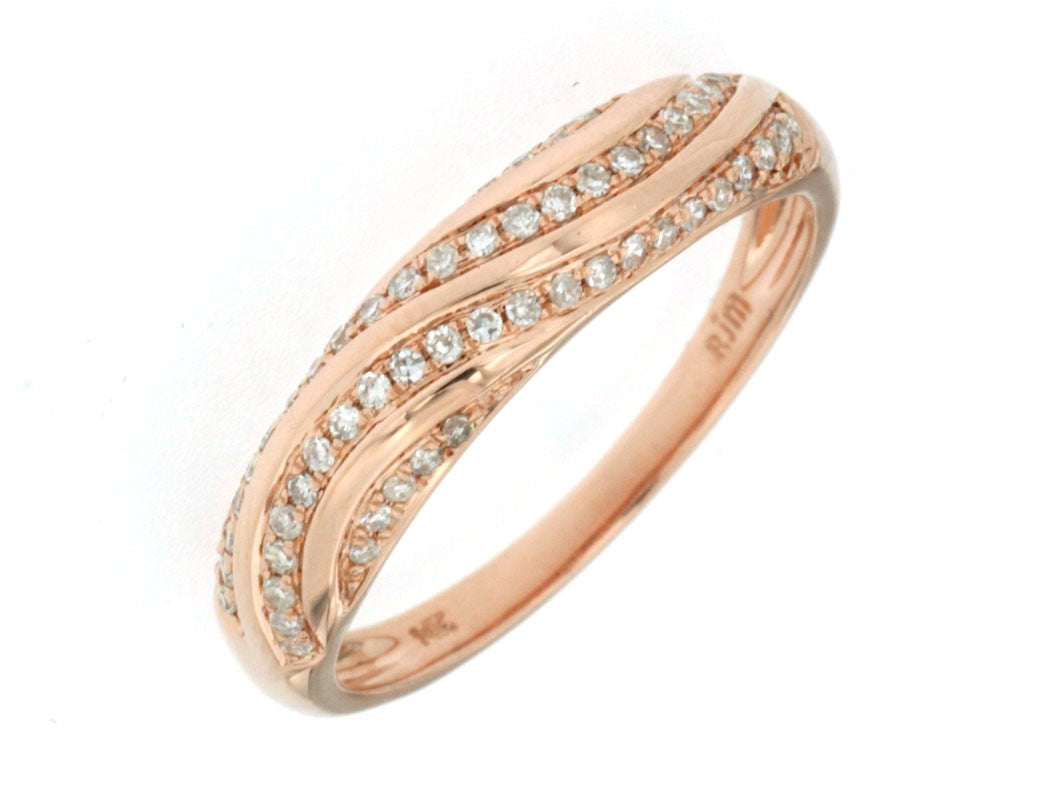 14k Rose Gold Diamond Ring