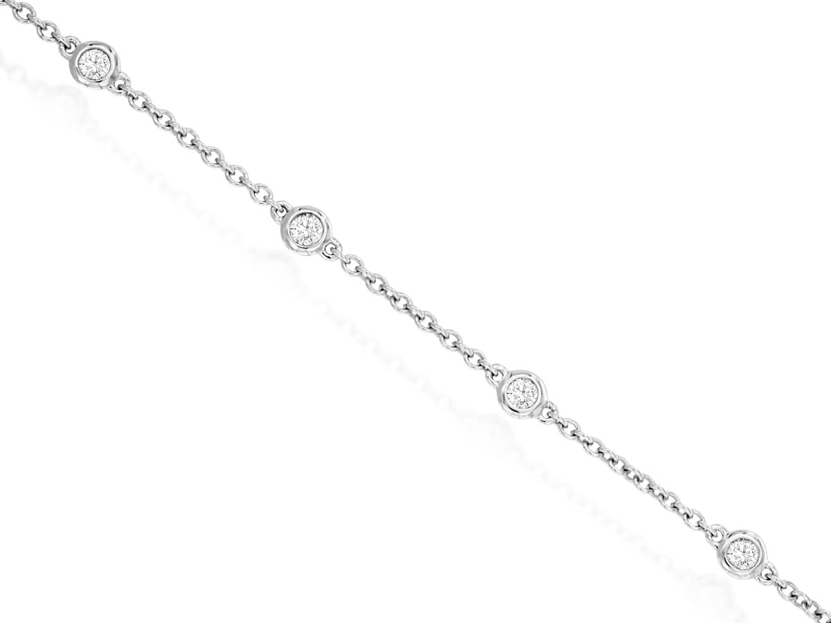 14k Diamonds By The Yard Style Bracelet