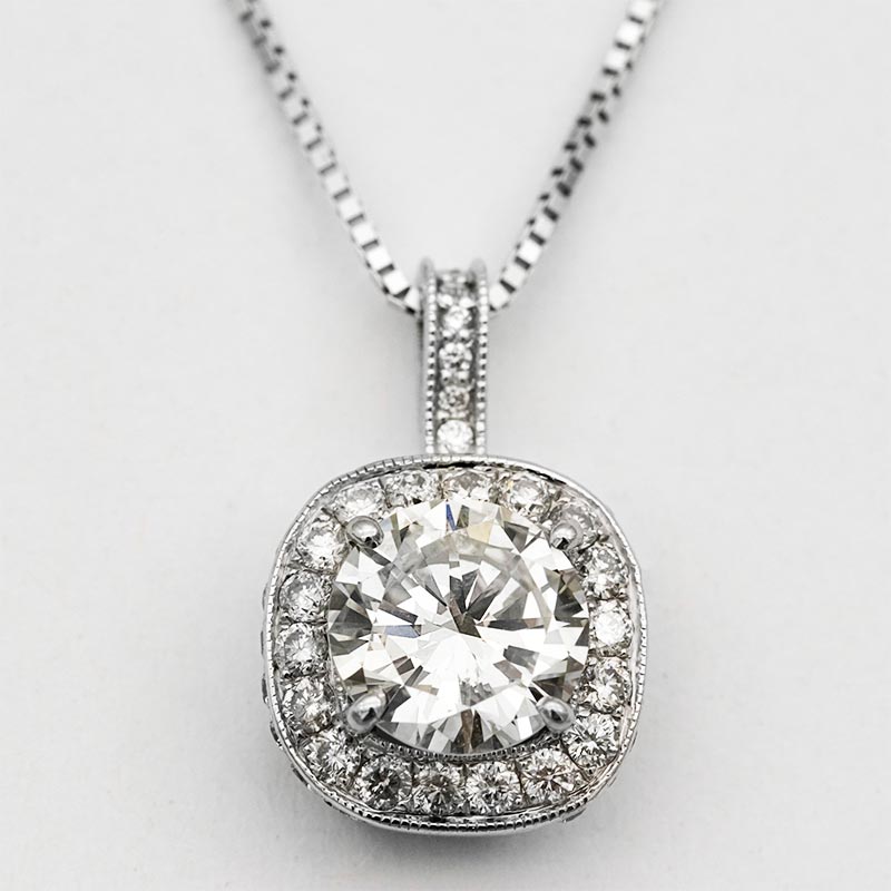 Custom diamond necklace from family inheritance