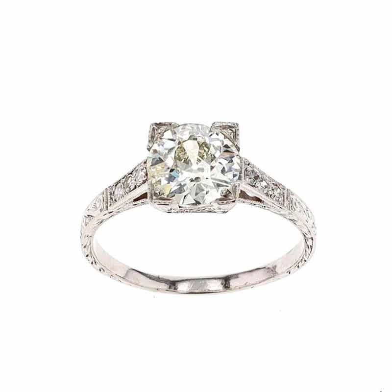 Estate diamond solitaire ring Clearance