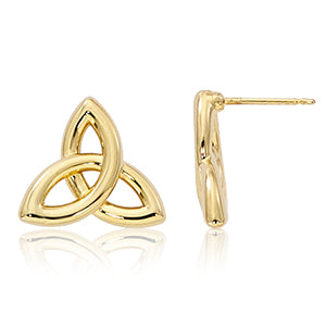 14k Yellow Gold Infinity Earrings