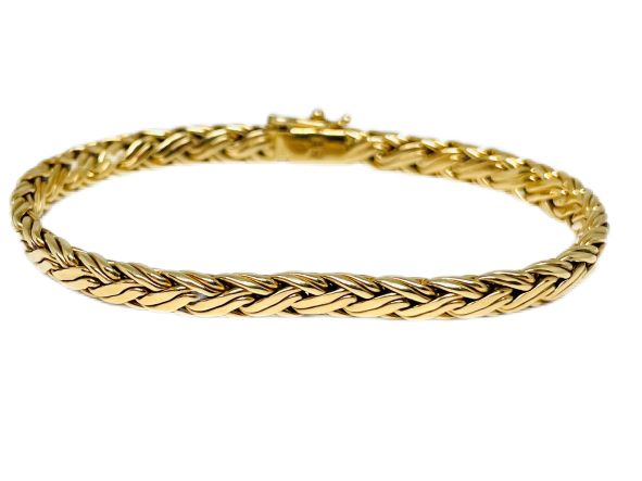 14k Yellow Gold Woven Bracelet