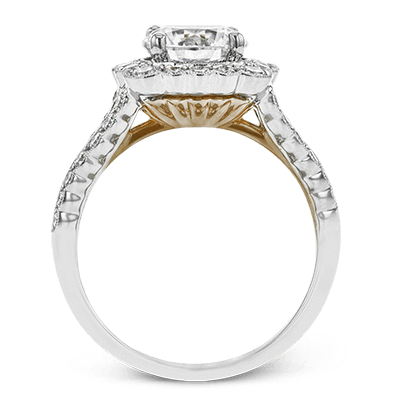 18k White Gold Engagement Ring Setting - Harby Jewelers