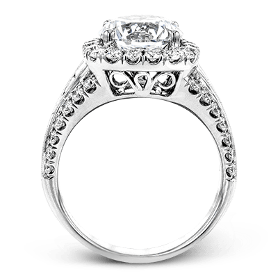 18k White Gold Diamond Engagement Ring - Harby Jewelers