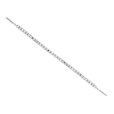 14k  White Gold Diamond Bracelet - Harby Jewelers