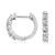 14k White Gold Diamond Hoop Earrings - Harby Jewelers