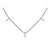 14k  White Gold Diamond Station Necklace - Harby Jewelers