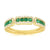 14k Yellow Gold Emerald and Diamond Ring - Harby Jewelers