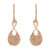 14k Rose Gold Dangle Style Diamond Earrings - Harby Jewelers