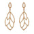 14KT Rose Gold Dangle Style Diamond Earrings - Harby Jewelers