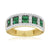 14k Yellow Gold Emerald and Diamond Ring - Harby Jewelers