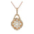 14k Rose Gold Diamond Pendant - Harby Jewelers