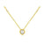 14k Yellow Gold Solitaire Diamond Necklace with Diamonds by the Yard Chain - Harby Jewelers